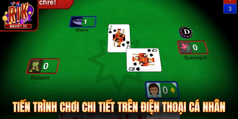 Tiến trình chơi chi tiết trên điện thoại cá nhân