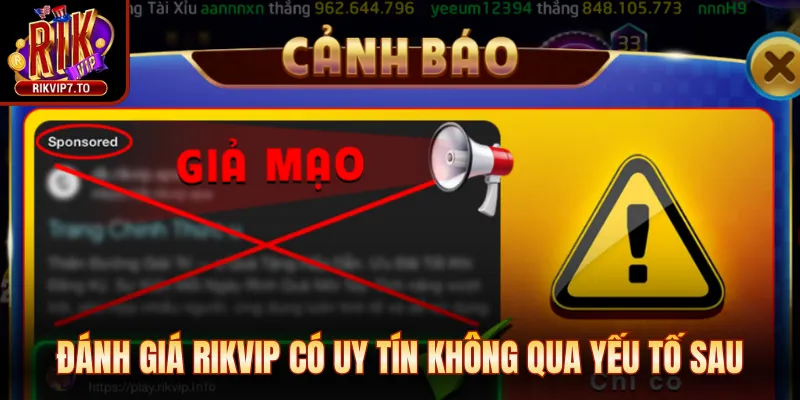 Đánh giá Rikvip có uy tín không qua yếu tố sau
