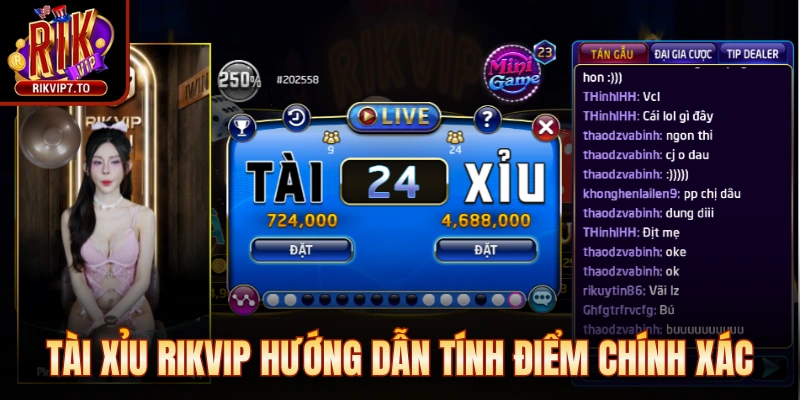 Tài Xỉu Rikvip hướng dẫn tính điểm chính xác từng lượt chơi